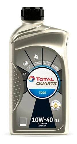 Aceite Total Quartz 7000 10w40 Semi Sintetico 1lts Diesel