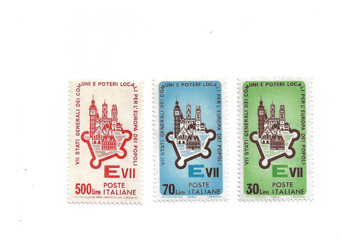 Italia 1964 Serie 3 Estamp Mint 909/11 Comunidad Europea 