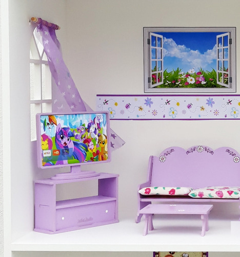 Casita De Muñecas: Alpina - ** Casitas Sol Y Luna ** Lila