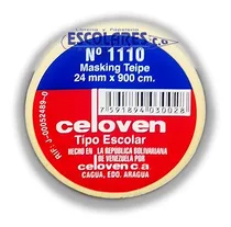 Comprar Tirro Cinta Papel Adhesivo Enmascarar 24mmx9m Celoven 6 Unds