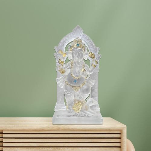 Elefante Estátua Mini Ganesh Estátua Resina Ornamento