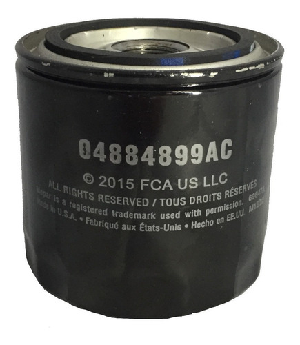 Imagen 2 de 6 de Filtro De Aceite Mopar Dodge Journey 2.7