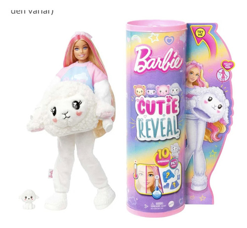 Muñeca Barbie Cutie Reveal Sloth Fantasy Series 