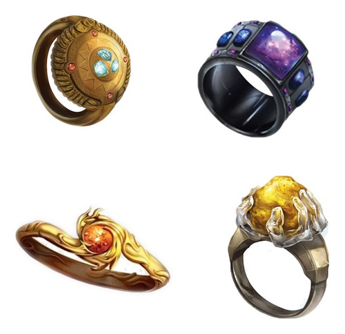 Anillos Magicos D&d Item Juego De Rol - Dungeons And Dragons