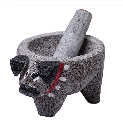 Molcajete De Piedra Volcánica Mini Puerquito