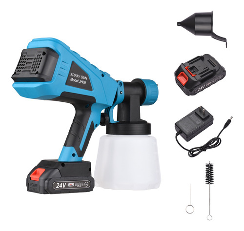 Imagen 3 de 7 de Pulverizador De Pintura Portátil Portátil Inalámbrico Con 10