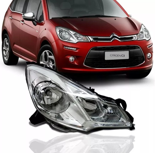 Imagen 1 de 5 de Optica Para Citroen C3 2012 Al 2017 Tyc Derecha