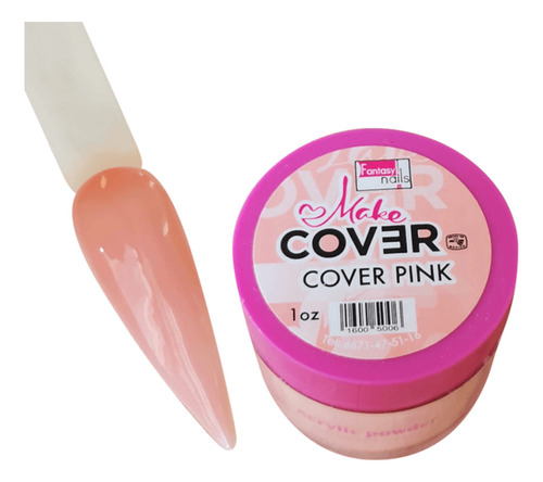 Polvo Make Up Fantasy Nails Cover 1 Oz Color A Color Cover Pink