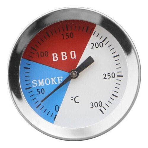 Medidor De Temperatura Bbq Smoker Grill Thermometer Em Aço I
