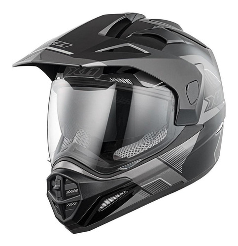 Capacete X11 Crossover X3-g Sv Preto/cinza Tamanho do capacete 60