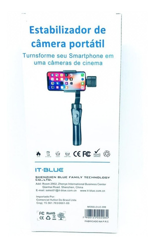 Estabilizador Suporte Camera Com 3 Eixos Compacto Le-099