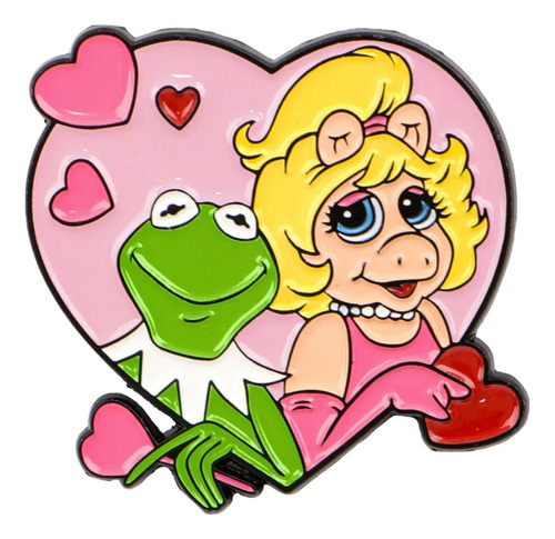 Pin De Peggy Y La Rana René Los Muppets Coral Claro Peggy Y La Rana René