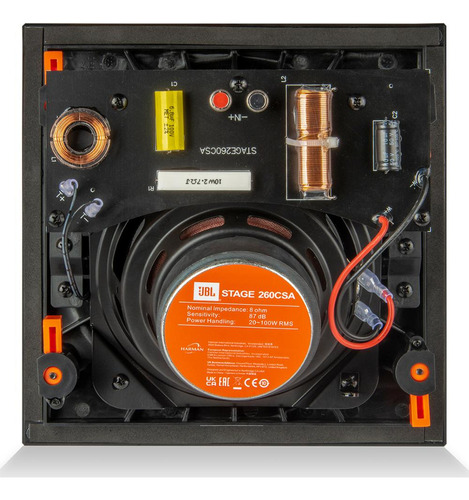 Caixa Embutir Quadrada Angulada 6,5 Pol. Jbl Stage 260csa