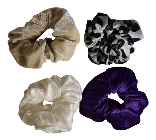 Scrunchies Terciopelo De Moda