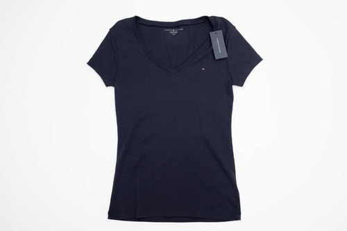 Remera Mujer Nueva Tommy Hilfiger Azul Talle Xs