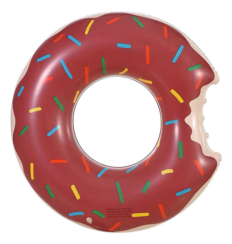 Anillo De Natación Grueso, Diámetro Exterior 75cm Café