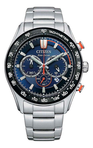 Reloj Citizen Ecodrive Chrono Para Hombre De Acero Ca448682l