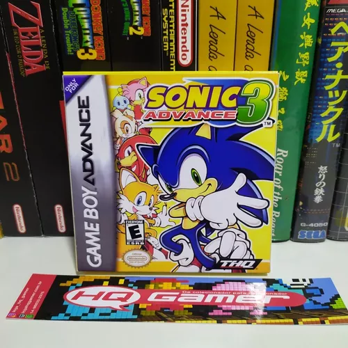 Game Boy Advance Sonic Advance 3 Box 