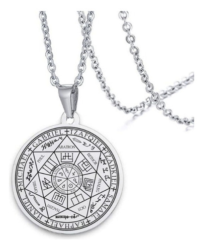 Hexagrama Siete Arcángeles Runa Colgante Amuleto Magia