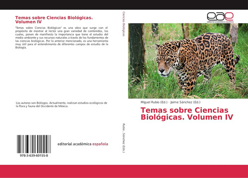 Libro: Temas Sobre Ciencias Biológicas. Volumen Iv (spanish