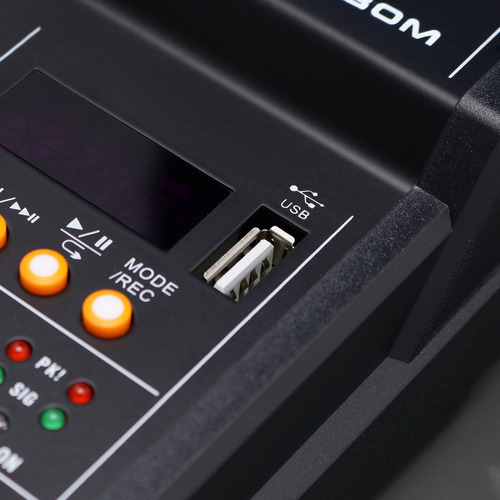 Mesa De Som Mixer 4 Canais Profissional 2 Microfone Sem Fio