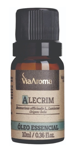 Oleo Essencial Alecrim 100% Natural Via Aroma 10 Ml