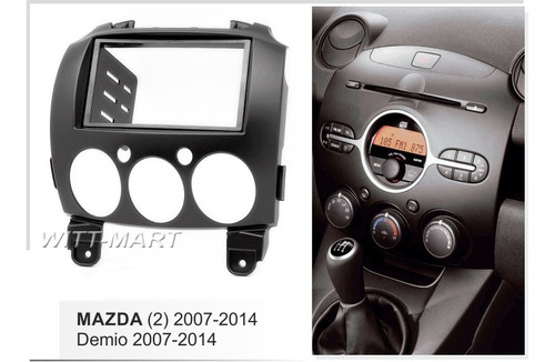 Adaptador Radio Bisel Mazda 2    2007-2014     2 Din 7 PuLG