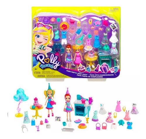 Figuras Polly Pocket Super Kit Birthday Party