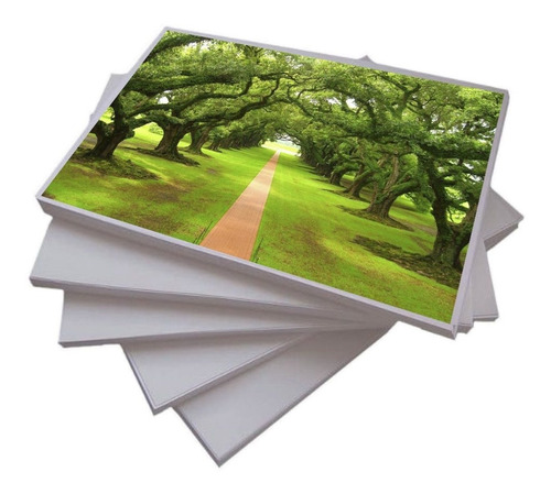 Papel Fotográfico 120g A4 Glossy Branco 100 Folhas Brilhante
