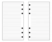 Comprar Hojas A6 Para Carpeta Planner - Hojas De Notas - 50 Hojas
