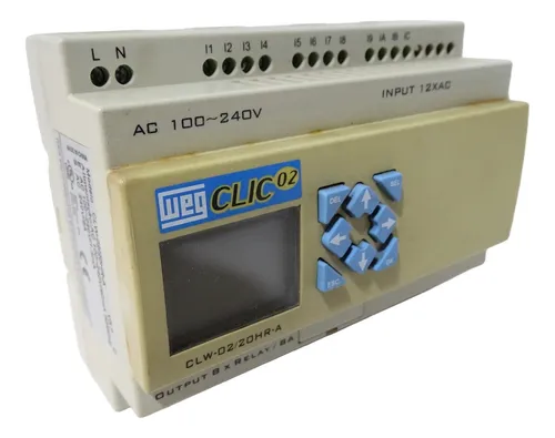 comprar Controlador Lógico  Weg - Clic02 - Clw-02u002F20hr-a 100-240v