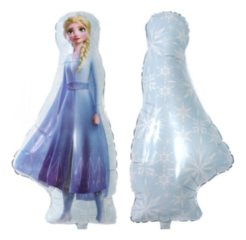 Pack 3 Globos Metalizados Frozen Elsa Ana Olaf Tamaño 80 Cms