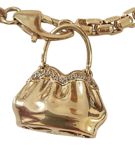 Pulseira Com Berloque Ouro 18k Amarelo.rosangela Lima Joias
