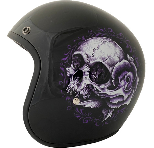 Casco Daytona Cruiser Floral Skull