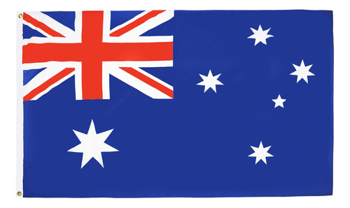 Bandera Pais Australia 1.5m X 90cm Estrella Poliester Tela