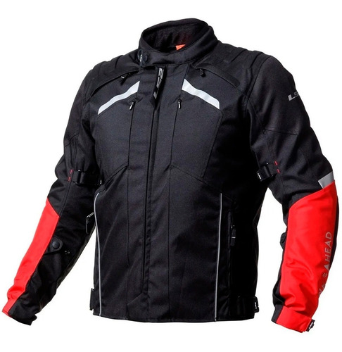 Campera Moto Ls2 Serra H Black Red Zeta Motos