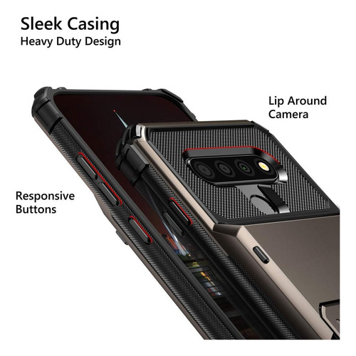Funda Para LG Stylo 6 Case Uso Rudo Con Ranura Para Tarjetas