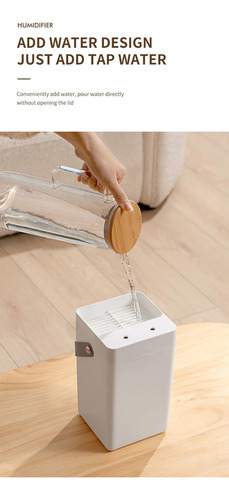 Humidificador Doble Niebla T17 Difusor De Aromas De 3 Litros