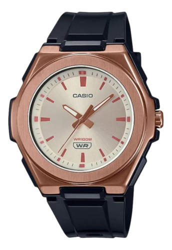 Reloj Casio Lwa-300hrg-5evdf / Bisel Oro Rosa / Analógico
