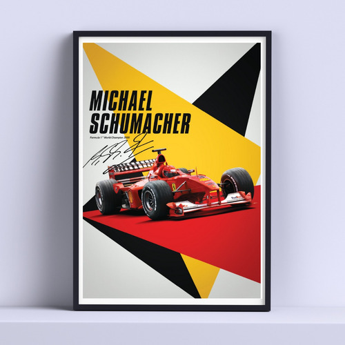 Cuadro Michael Schumacher Formula 1 Deco 30x40cm 