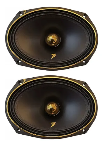 Super Alto Falante Zetta Zeta 6x9 680 Rms Cor Dourado