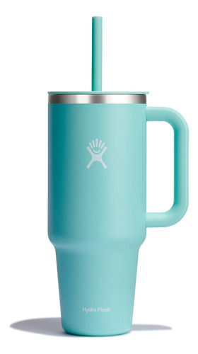 Vaso Térmico De Viaje Con Asa Y Popote Hydro Flask 40oz Frío Y Caliente Color Dew