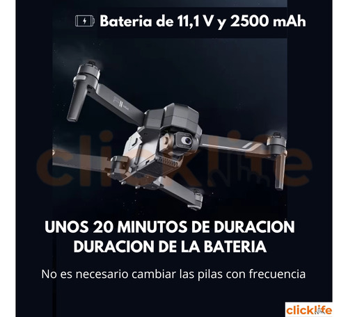 Dron F11 4k Pro 5g Wifi Con Eis 1200m Rc Con Cámara 1 Pila