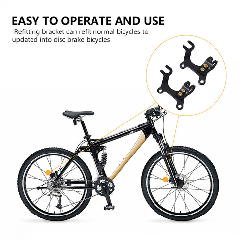 2 Soportes De Freno Para Bicicleta, Adaptador De Rueda Delan