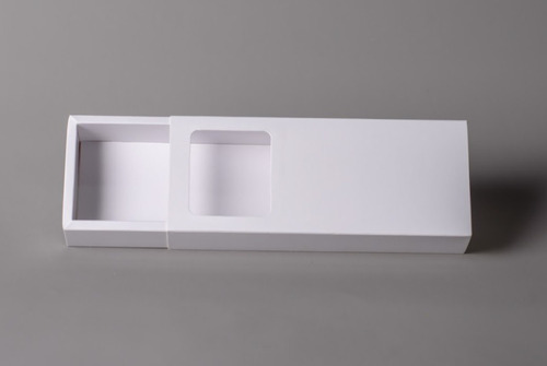 Imagen 7 de 10 de Caja Fosforera C/visor Alargada Ch Pvc (x50u) Bombones 065c