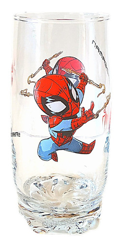 Vaso Trago Largo Spiderman Hombre Araña Comics Superhéroes