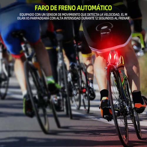 Luz Led Trasera Bicicleta Recargable Usb Proyección Laser Batería De Litio ,recargable Por Usb, Luz De Conducción Al Aire Libre, 4 Modos, Resistente Al Agua Ipx5,