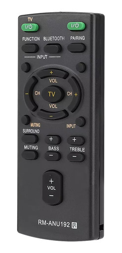 Control Universal Compatible Sound Bar Rm-anu192 Sony