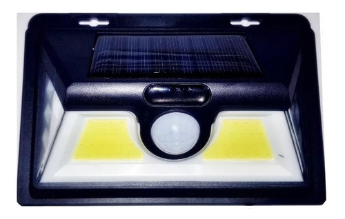 Luminária Solar Sensor Movimento 52 Leds Luz Noturna 45w