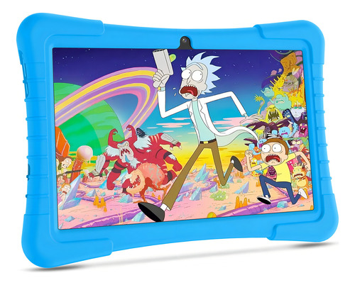 10" Tablet Para Niños Control Parental Wifi 2GB+64GB de con funda Azul